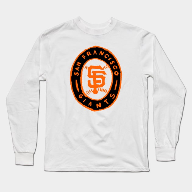 San Francisco Giaaaants 04 Long Sleeve T-Shirt by Very Simple Graph